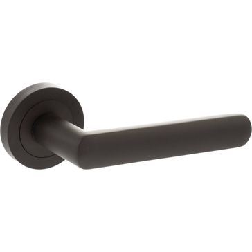STATUS Carolina Lever Door Handle on Round Rose (Pair)
