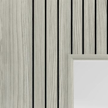 JB Kind Aria Grooved Grey Pre-Finished 1 Light Glazed Internal Door alternative