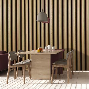 JB Kind Oak Veneer Acoustic Wall Panel (2400mm x 600mm) alternative