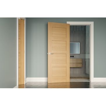 Deanta Coventry Unfinished Oak Internal Door alternative