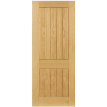 Deanta Ely Pre-Finished Oak 2 Panel Internal Door