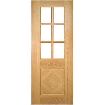 Deanta Kensington Pre-Finished Oak Glazed Door