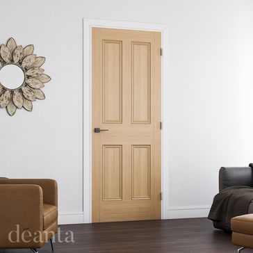 Deanta Kingston Unfinished Oak Internal Door alternative