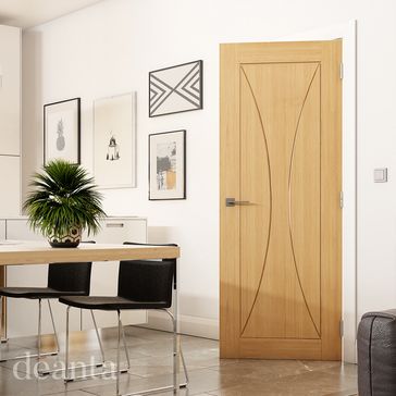 Deanta Sorrento Pre-Finished Oak Internal Door alternative