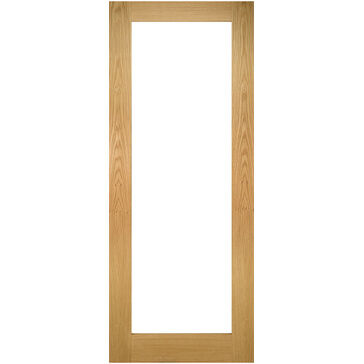 Deanta Walden Unfinished Oak Clear Glazed Internal Door