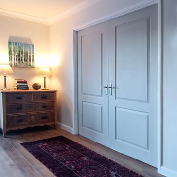 JB Kind 2-Panel Caprice Grained White Primed Internal Door alternative