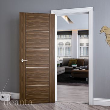 Deanta Valencia Pre-Finished Walnut Internal Door alternative