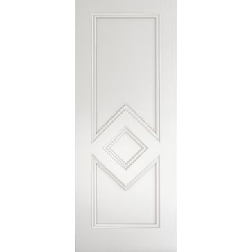 Deanta Ascot Diamond Panel White Primed Internal Door alternative