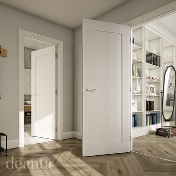 Deanta Denver White Primed FD30 Fire Door alternative