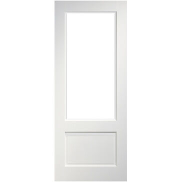 Deanta Madison White Primed Glazed Internal Door
