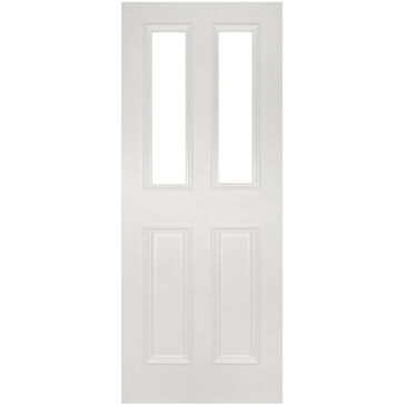 Deanta Rochester White Primed Glazed Internal Door