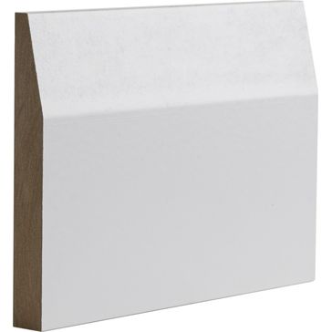 Deanta White Primed Half Splayed Skirting Boards - 3.6m (Pack of 4) alternative