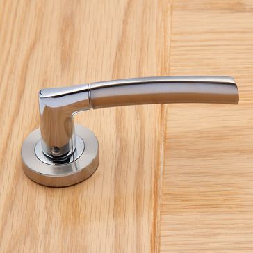 Deanta Hera Satin Nickel Chrome Door Handle on Round Rose alternative