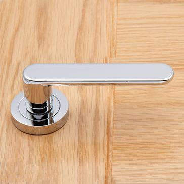 Deanta Parga Polished Chrome Handle - Round Rose alternative