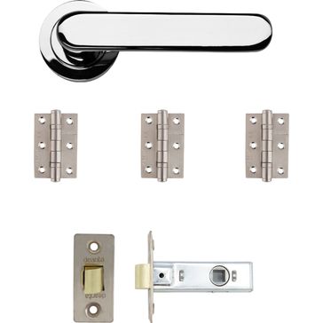 Deanta Parga Polished Chrome Latch Door Handle Kit alternative