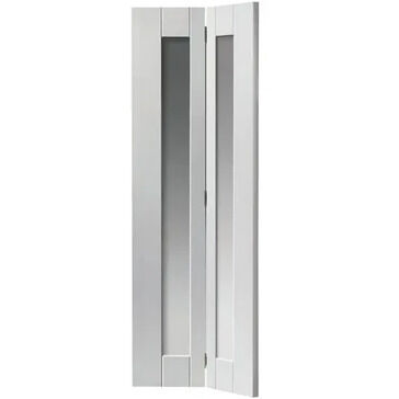 JB Kind Axis White Primed Glazed Bi-fold Door