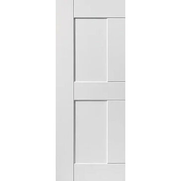 JB Kind 2 Panel Eccentro White Primed Shaker Internal Door