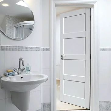 JB Kind Montserrat White FD30 Fire Door alternative