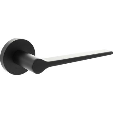 Senza Pari Laviano Lever Door Handle on Minimal Round Rose