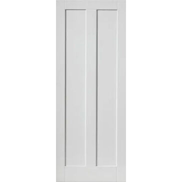 JB Kind 2 Panel Barbados White Primed Shaker Internal Door