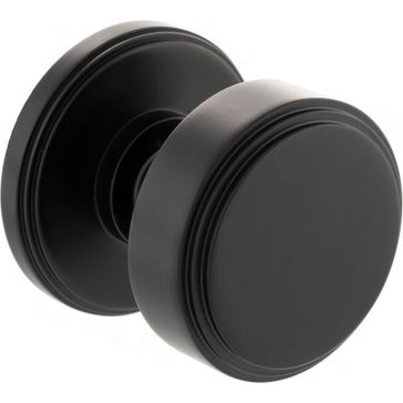 Millhouse Brass Boulton Solid Brass Stepped Mortice Door Knob on Concealed Fix Rose