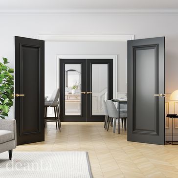 Deanta Blenheim Black Prefinished Internal Door alternative