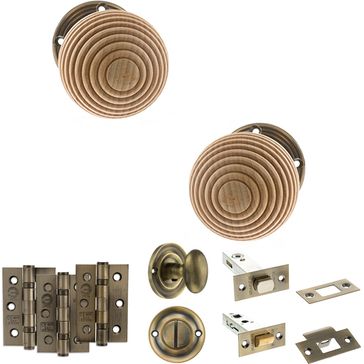 Old English Bridlington Door Knob Pack - Bathroom Set alternative