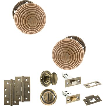 Old English Bridlington Door Knob Pack - Bathroom Set