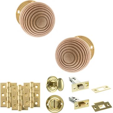 Old English Bridlington Door Knob Pack - Bathroom Set