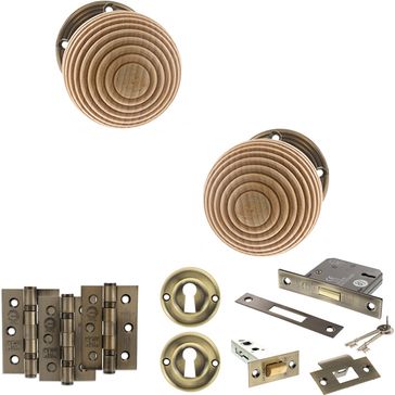 Old English Bridlington Door Knob Pack - Lock Set alternative