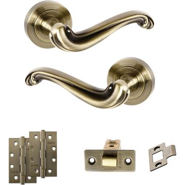 Old English Colchester Door Handle Pack - Latch Set