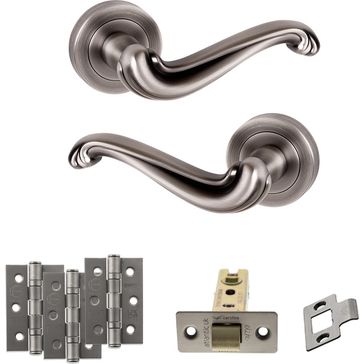 Old English Colchester Door Handle Pack - Latch Set