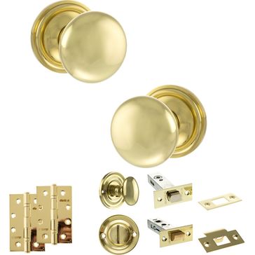 Old English Harrogate Door Knob Pack - Bathroom Set alternative