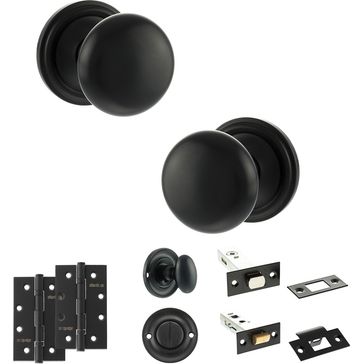 Old English Harrogate Door Knob Pack - Bathroom Set