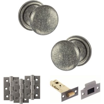 Old English Harrogate Door Knob Pack - Latch Set