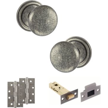 Old English Harrogate Door Knob Pack - Latch Set