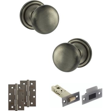 Old English Harrogate Door Knob Pack - Latch Set