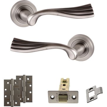Old English Richmond Door Handle Pack - Latch Set