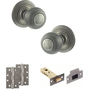 Old English Ripon Door Knob Pack - Latch Set