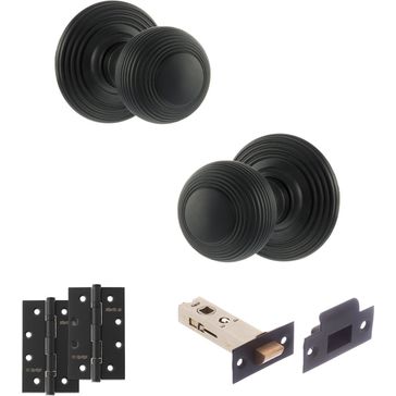 Old English Ripon Door Knob Pack - Latch Set
