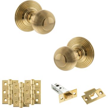 Old English Ripon Door Knob Pack - Latch Set