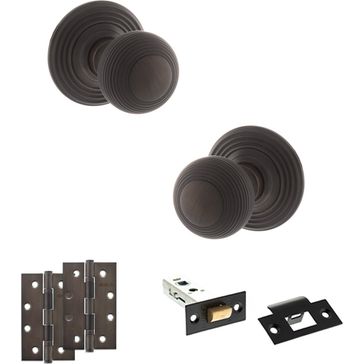 Old English Ripon Door Knob Pack - Latch Set