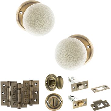 Old English Skipton Door Knob Pack - Bathroom Set alternative