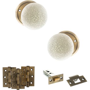 Old English Skipton Door Knob Pack - Latch Set alternative