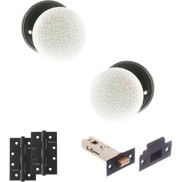 Old English Skipton Door Knob Pack - Latch Set
