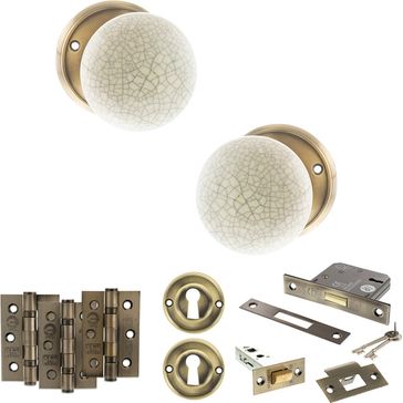 Old English Skipton Door Knob Pack (Lock Set) alternative