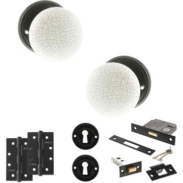 Old English Skipton Door Knob Pack (Lock Set)