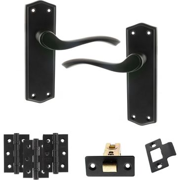 Old English Warwick Door Handle Pack - Latch Set