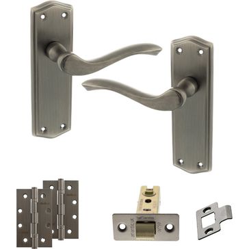 Old English Warwick Door Handle Pack - Latch Set