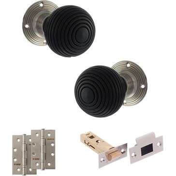 Old English Whitby Door Knob Pack - Latch Set
